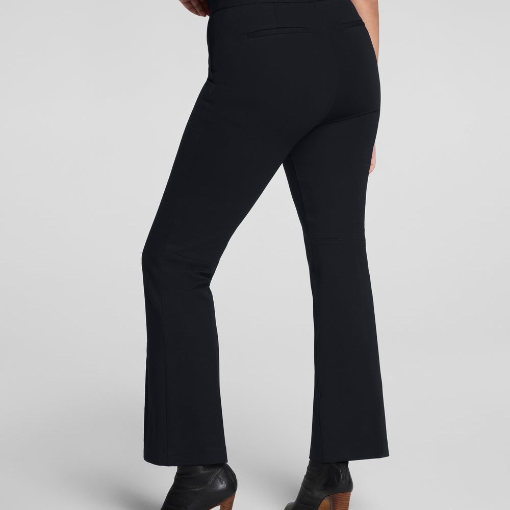 SPANX Black Tailored Ponte Pants with Back Flap Pockets perf pant kickflare